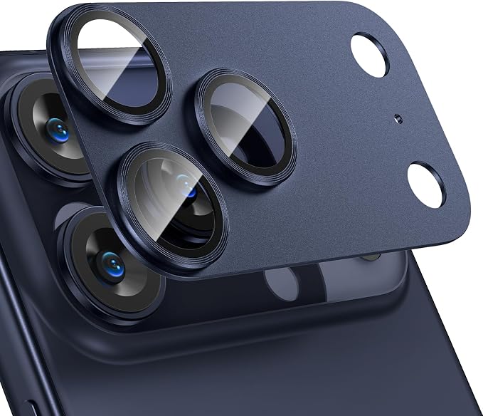 Tensea for iPhone 17 Pro Camera Lens Protector, Metal Aluminum Alloy Tempered by Tensea