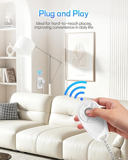 Greencycle Remote Control Outlet, Wireless Light Switch and 2 Outlet Plugs - Image 2