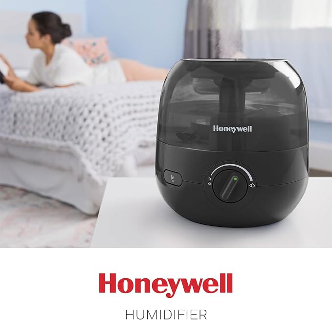 Honeywell Mini Cool Mist humidifier, Easy to Fill and Clean, humidifier for small Bedroom, Kids Rooms, or office. Ultra Quiet Operation and Auto Shut-Off - Black, HUL525B - Image 8