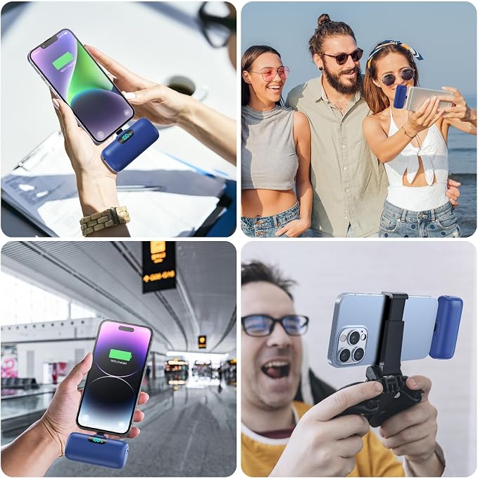 Small Portable Charger for iPhone 5000mAh, PD Fast Charging Power Bank,Mini Battery Pack Portable Phone Charger Travel Essentials for iPhone 14/14 Pro Max/13/13 Pro/12 Pro/11/XS/XR/X/8/7/6/SE Series - Image 7