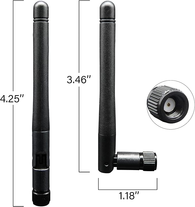 WiFi Antenna PC Bluetooth Antenna, WiFi 6 Dual Band 2.4Ghz 5Ghz 5.8Ghz 3dBi - Image 2