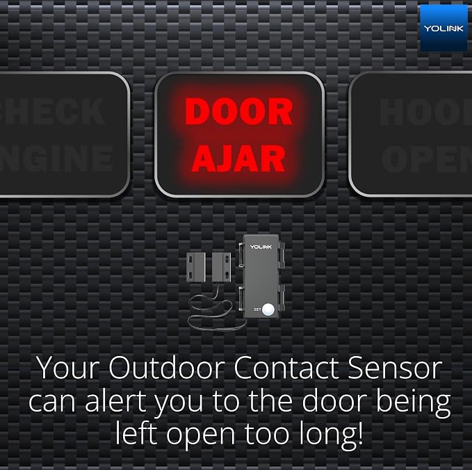 YoLink LoRa Smart Outdoor Contact Sensor & Hub Starter Kit, Gate & Shed Door - Image 9