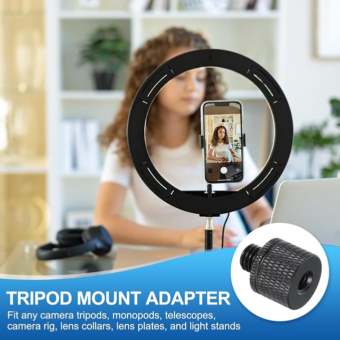PATIKIL Tripod Screw Adapter 1/4" Female to M8 Male, 20 mm - Image 4