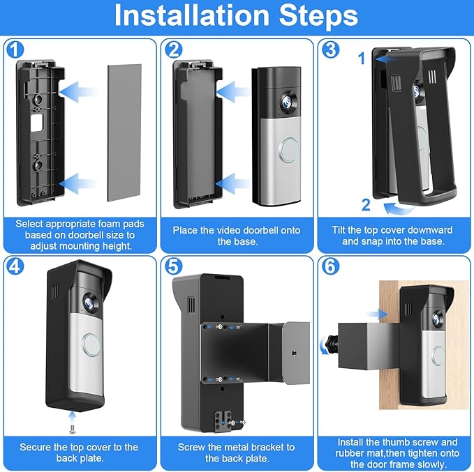 Anti-Theft Doorbell Mount Compatible - Image 6