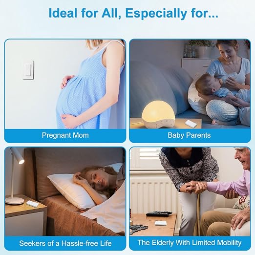 Remote Switch Outlet, Wireless On/Off Light Switches Wall Mounted, TUV List - Image 8