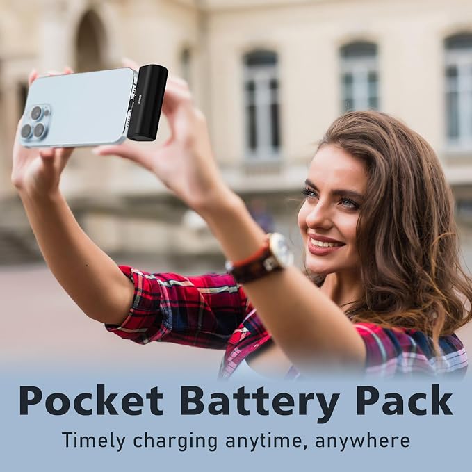 UPEB Small Portable Charger for iPhone 5000mAh 2 Packs with Built in Cable, MFi Certified Compact Power Bank Cordless External Battery Pack for All iPhone Series 14/13/12/11/XR/X/SE/8/7/6 Pro Max - Image 7