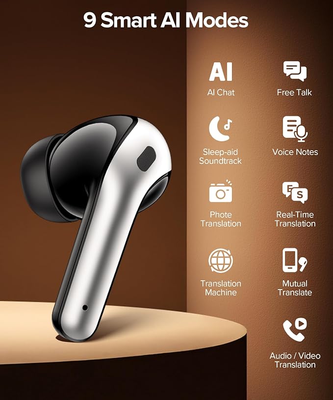 TAGRY Bluetooth Headphones True Wireless Earbuds 60H Playback LED Power Display Earphones with Wireless Charging Case IPX5 Waterproof in-Ear Ear buds with Mic for TV Smart Phone Laptop Computer Sports - Image 8