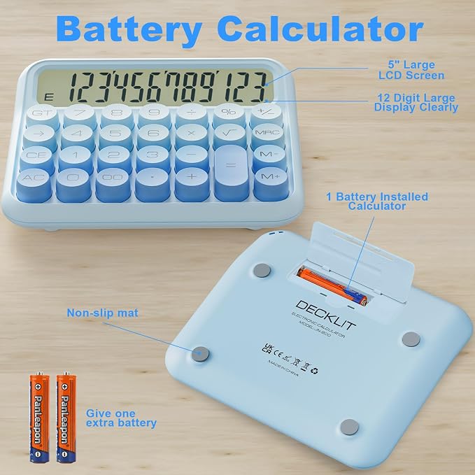 DECKLIT Battery Desk Calculator - Image 4