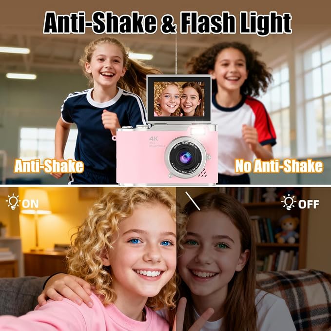 4K Digital Camera, Autofocus 48MP 1080P HD Video Selfie Camera - Image 5