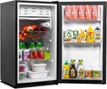 3.1 Cu.Ft Mini Fridge with Single Door, Small Refrigerator with Adjustable Thermostat & Removable Glass Shelves, Mini Fridge for Bedroom, Office, Dorm, Black by TechomeyAppliances