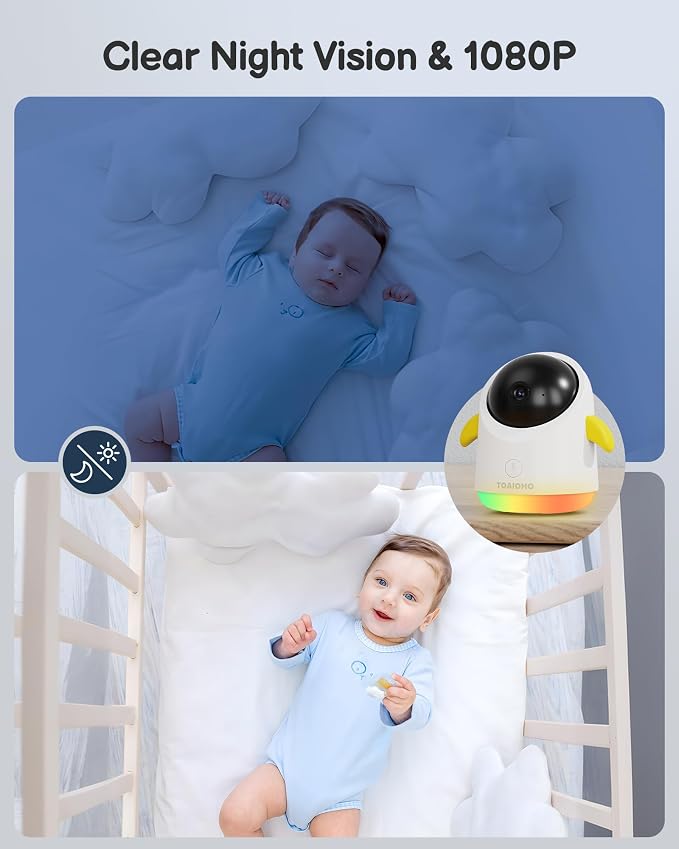 Baby Monitor with Camera and Audio WiFi/No WiFi: Baby Monitor WiFi Smartphone - Image 4