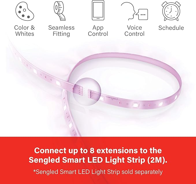 Sengled Smart Zigbee Multicolor Light Strip, 2M Base Kit, Hub Required - Image 4