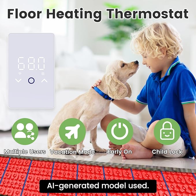 MAXKOSKO 1PC WiFi Smart Thermostat - Image 5