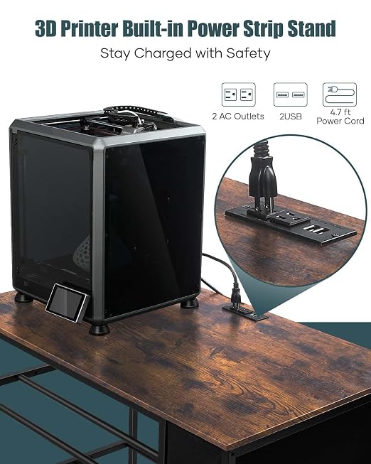AHOWPD 3D Printer Table with Filaments Storage - Image 2