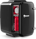 Mini Fridge for Bedroom - 4 Liter/6 Can Mini Makeup Fridge, 110V AC/ 12V DC Portable Thermoelectric Cooler&Warmer for Skincare, Drink, Cosmetic, Medicine, Small fridge for Bedroom, Office, Dorm, Car by OSTBA