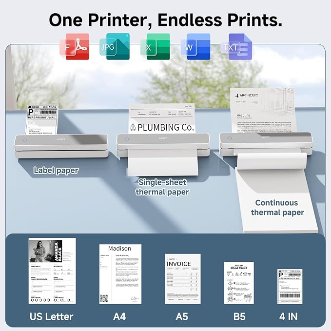 HPRT Inkless Portable Printer Wireless - Image 3