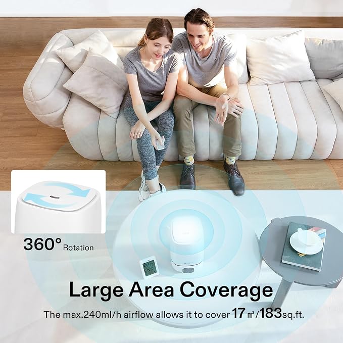 VIVOSUN 4L Cool Mist Humidifier with Remote Control for Bedroom, Plants, Baby, Dry Skin - Image 6