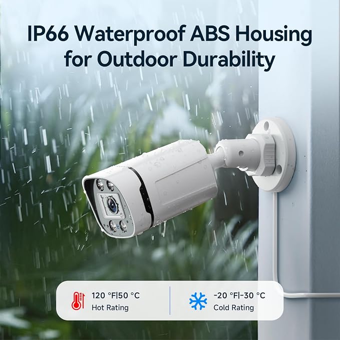 Wired Security Camera System Outdoor, 4 Channel 5MP Lite AHD TVI DVR Recorder - Image 7