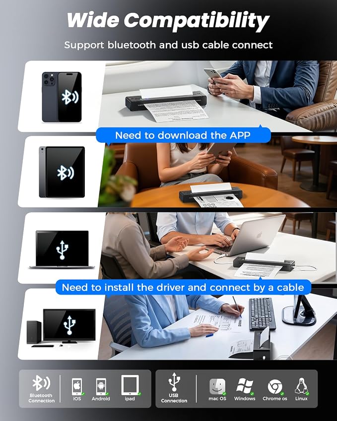 TATTMUSE Inkless Portable Printers Wireless - Image 5