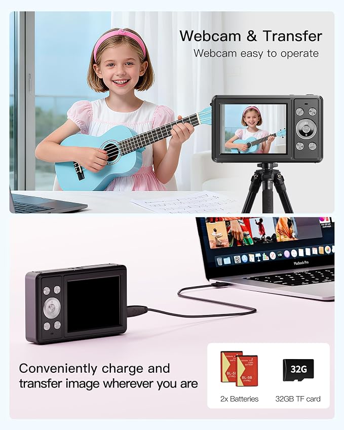 Digital Camera, FHD 1080P Point and Shoot Camera - Image 8