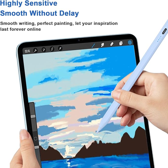 Stylus Pens for Touch Screens Power-Display Tablet Pen POM Tip Magnetic Digital - Image 4