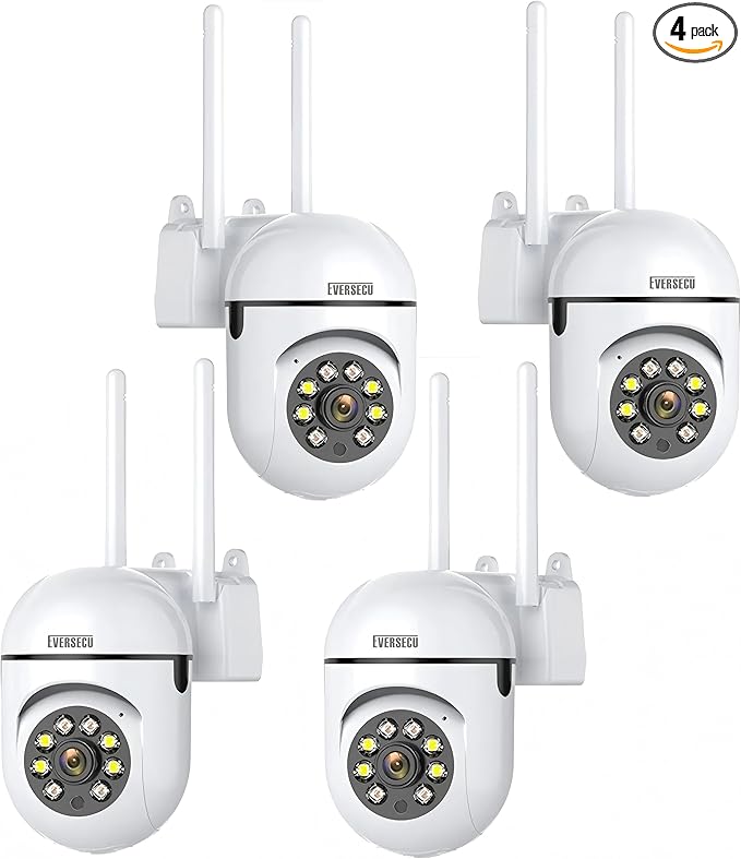 EVERSECU 2K 3MP Outdoor WiFi PTZ Security Camera, 5G WiFi, Auto Tracking by EVERSECU