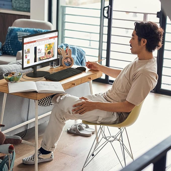 HP 2025 22" FHD All-in-One Desktop Computer • The New Version for Everyday Use • Latest 13th Gen Intel Quad-Core CPU • 8GB DDR5 • 128GB Storage • HDMI • Type-C • Wi-Fi • HD Webcam • Win11 Pro • Black - Image 6