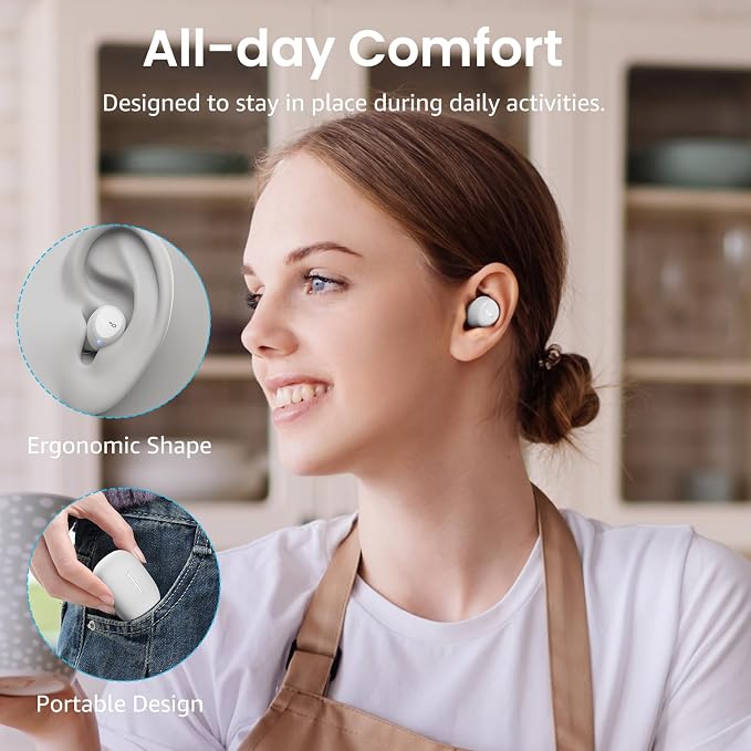 TOZO A1 Wireless Earbuds Bluetooth 5.3 Light Weight in Ear Headphones | IPX5 Waterproof, 2 Mics for AI Calls, Immersive Premium Sound Bass Ear buds with Charging Case, 32 Presets EQ via TOZO App - Image 2