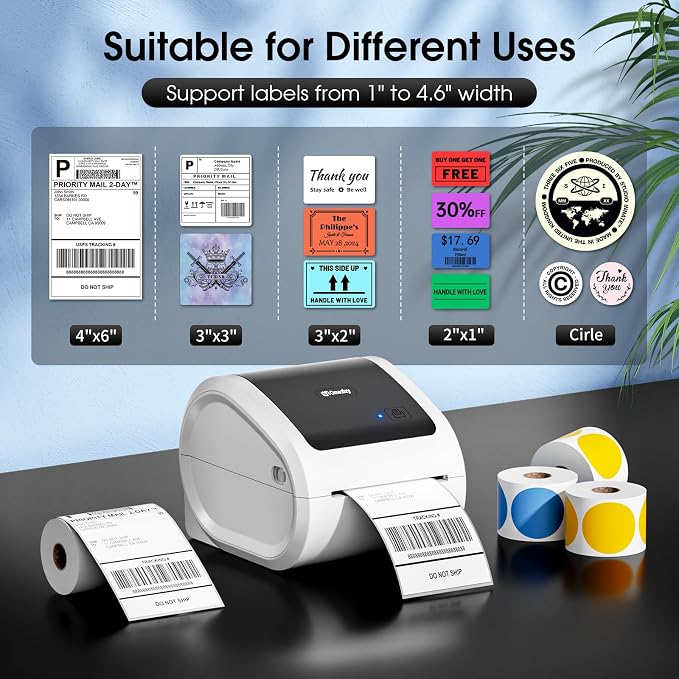 Bluetooth Shipping Label Printer 4x6 - Image 6