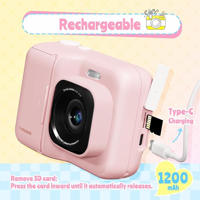 Instant Print Camera for Kids, Christmas Birthday Gifts for Girls Boys Age 3-12 - Image 7