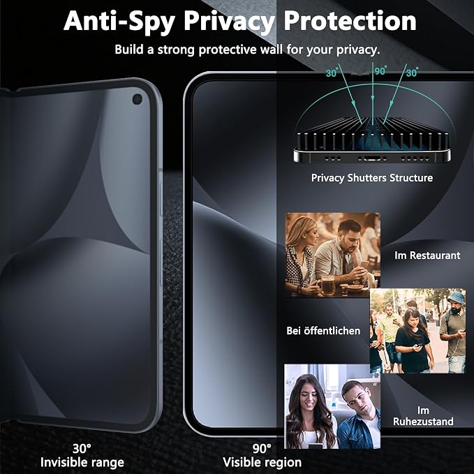 1 Pack for Google Pixel 10 Pro Fold Inner Privacy Screen Protector. Anti Scratch - Image 3