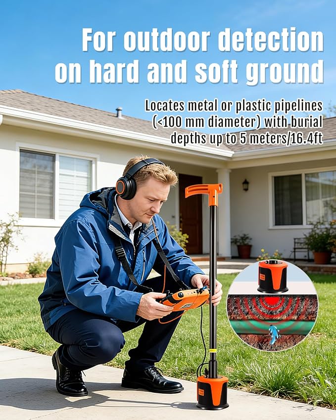 Water Leak Detector, Wall/Outdoor Underground Water Leak Detector - Image 2