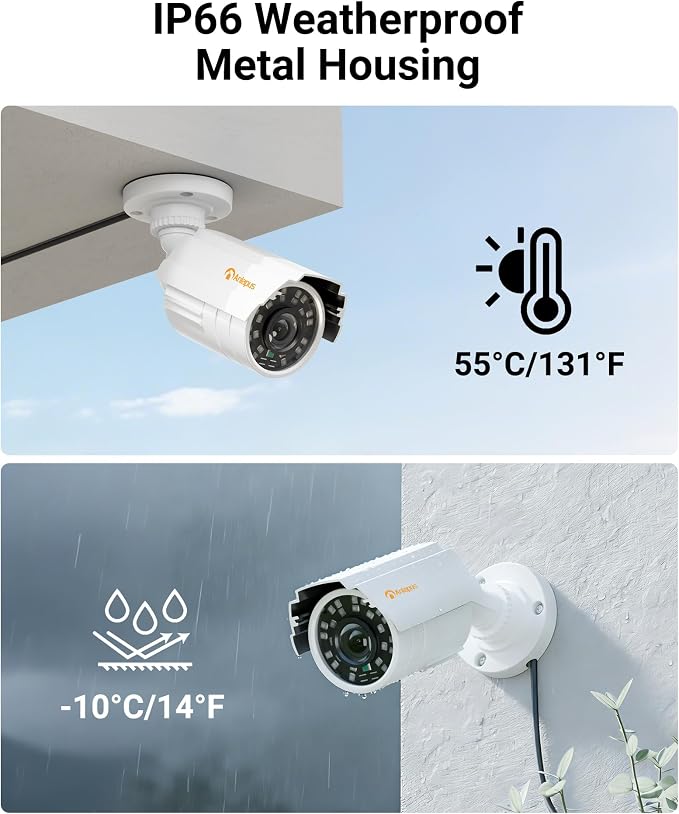 Anlapus 1080P HD Hybrid 4-in-1 Security Camera Outdoor, Night Vision, IP66 - Image 5