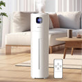 Large Humidifiers for Bedroom, 9L/2.5Gal Ultrasonic Cool Mist, Top Fill Easy Clean with 350ML/H Mist Speed, Quiet, Suitable for Kids Room Plant Yoga Office Study Room Living (White, Round) by Akeshan