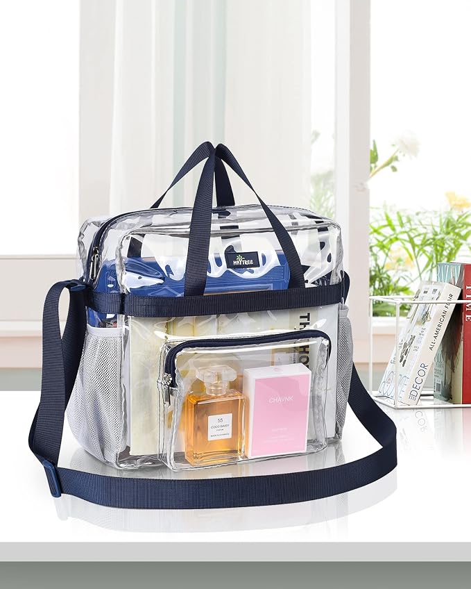 MAY TREE Clear Bag for Stadium Events 12×6×12 Clear Tote Lunch Bag - Image 6
