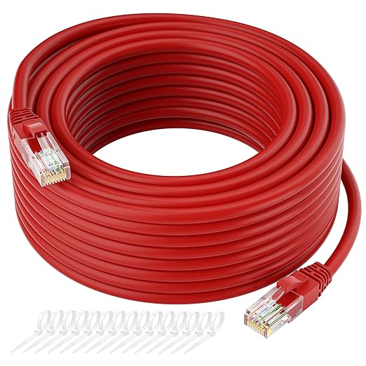Kxable Cat5e Ethernet Cable 250 FT, Cat 5e Internet Cable, Standard RJ45 by Kxable
