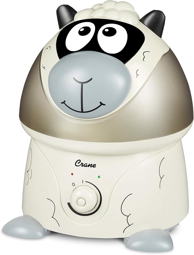 Crane Adorables Ultrasonic Humidifiers for Bedroom and Baby Nursery, 1 Gallon Cool Mist Air Humidifier for Large Room or Kid's Room, Humidifier Filters Optional, Sheep - Image 15