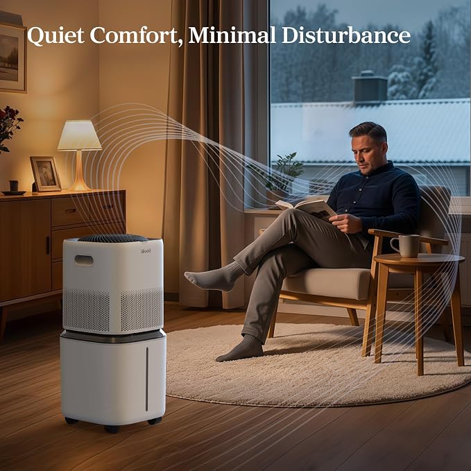 LEVOIT Superior 6000S Smart Evaporative Humidifiers for Home Whole House up to 3000ft², 23L, Last 72-Hour, Premium Filter, Dry Mode, Wheels & Water Fill Hose, Foldable Storage, Sleep Mode, New Edition - Image 7