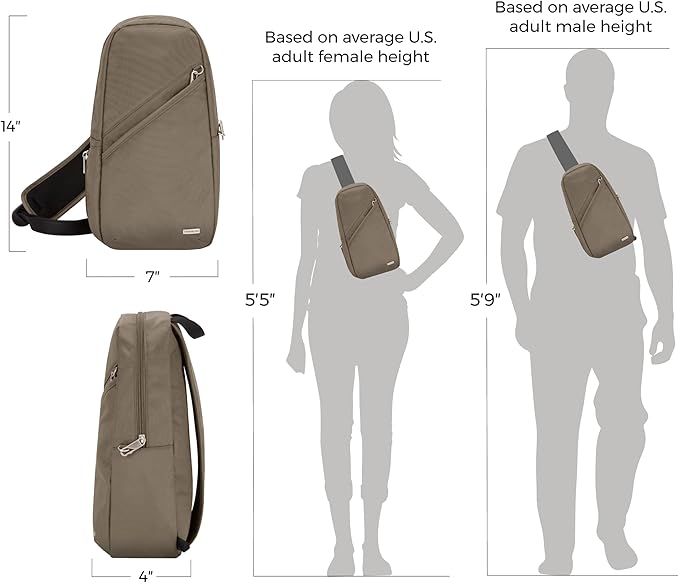 Travelon Anti-Theft Classic Sling Bag - Image 4