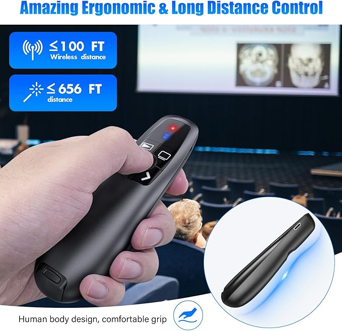 2-in-1 USB Type C Presentation Clicker, Clicker - Image 5