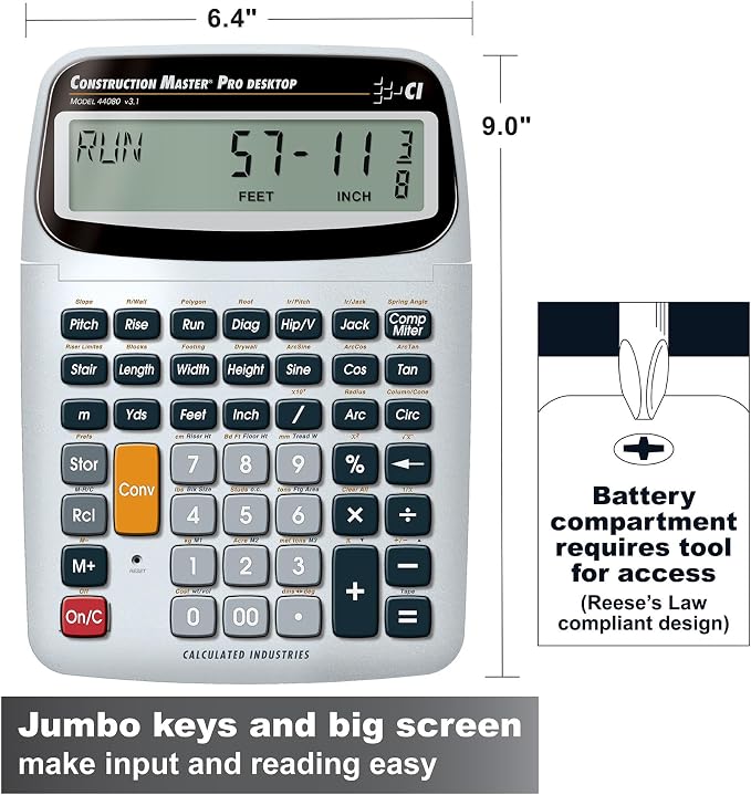 Calculated Industries 44080 Construction Master Pro-Desktop Advanced - Image 2