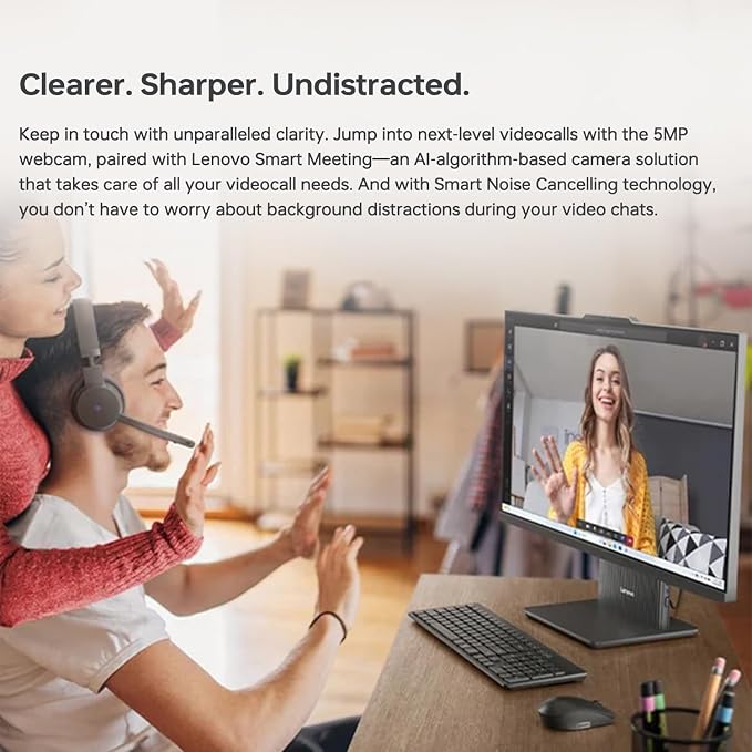 Lenovo IdeaCentre AIO 27" FHD All-in-One Desktop Computer, Intel Core i7-13620H 10-Core up to 4.9GHz, 16GB DDR5 RAM, 1TB SSD, WiFi 6, Bluetooth 5.2, HDMI, Webcam, Windows 11 Pro, Luna Grey - Image 5