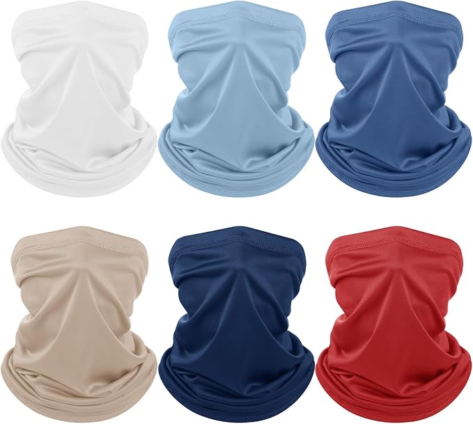 Geyoga 6 Pieces Summer UV Protection Cooling Neck Gaiter Face Clothing Neck by Geyoga