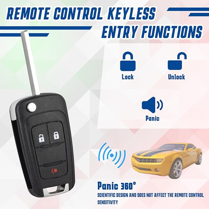 Key Fob Keyless Entry Remote Compatible - Image 4