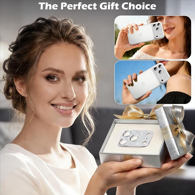 imluckies Compatible with iPhone 17 Pro Camera Lens Protector Bling, Ultra HD - Image 7