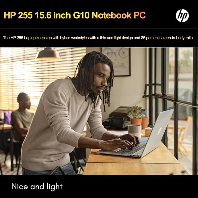 HP 255 G10 Laptop for Home or Work, 32GB RAM, 1TB SSD, 15.6" Full HD, Ryzen 3 7330U (Beat Intel i5-1135G7), HDMI, USB-C, Windows 11, Business and Fun Ready - Image 3