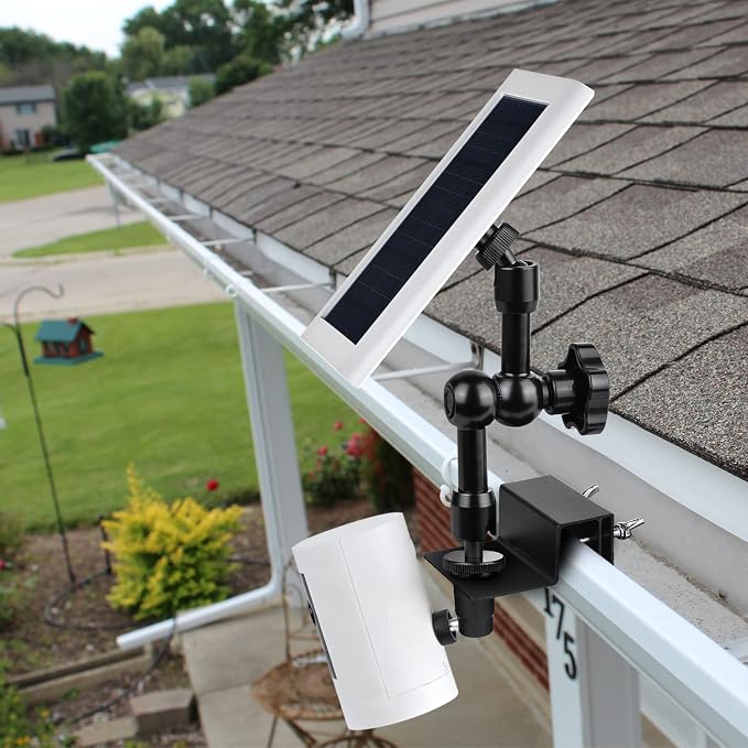 2-in-1 Gutter Mount for Solar Panel, Stick Up Cam Battery, Spotlight Cam and - Image 3