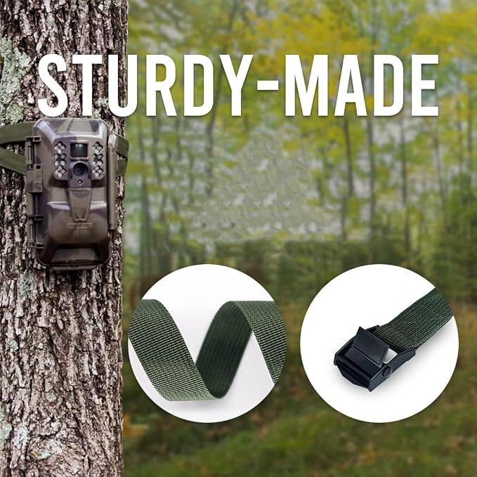 Heavy Duty Trail Camera Strap 4-Pack – 440lbs Adjustable Nylon Straps - Image 4