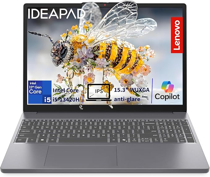 Lenovo 2026 Premium Business Student Laptop, 13th Gen Intel Core i5-13420H | 8-Core Processor, 8GB DDR5, 512GB SSD, 15" WUXGA Display, Microsoft 365, WiFi 6, Windows 11, Lightweight, Long Battery Life by LENOVO