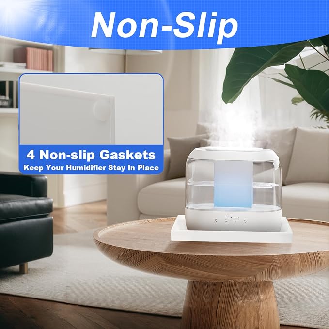 Acrylic Humidifiers Tray for Dreo Humidifier HM311 4L Tank, Leak-Proof Tray for Smart Humidifiers HM311S 4L, Moisture-Proof Tank Floor (Not Include Humidifier) (White, 4L) - Image 6